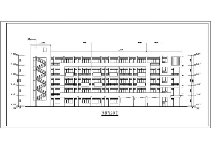 某学校多套多层综合楼建筑设计方案图_图1