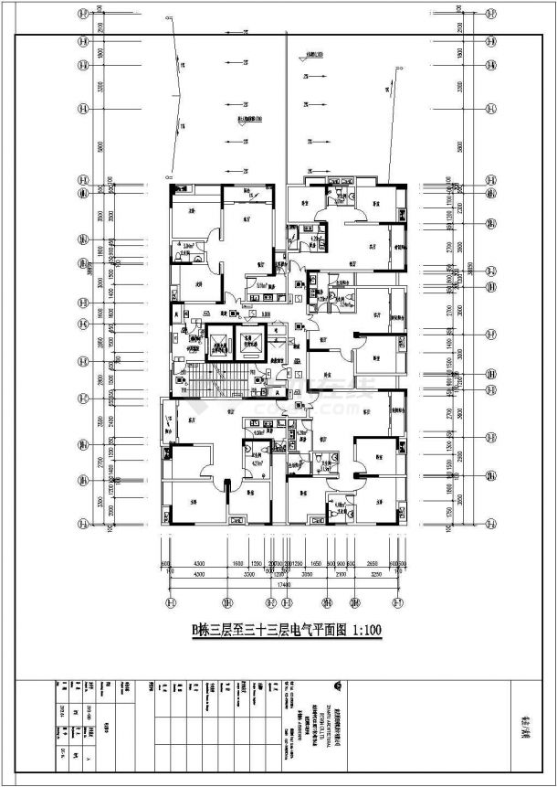 重庆某商住楼水、电、暖全套设计图-图二