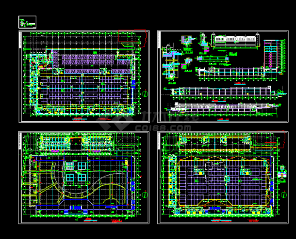 某大型地下商场及宾馆CAD建筑设计施工图纸-图一