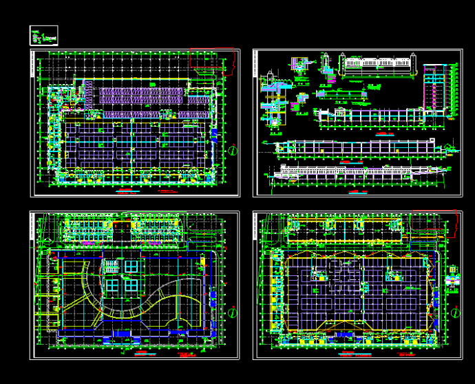 某大型地下商场及宾馆CAD建筑设计施工图纸_图1