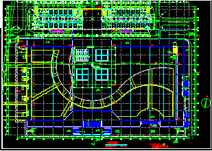 某大型地下商场及宾馆CAD建筑设计施工图纸-图二