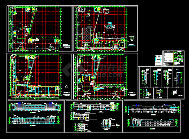 某市大型商业广场建筑CAD设计施工平面图纸-图一