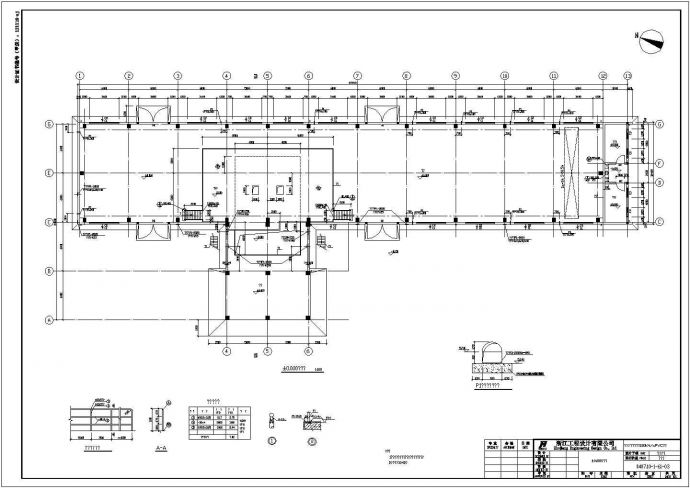 某框架结构工业厂房建筑结构施工图纸_图1