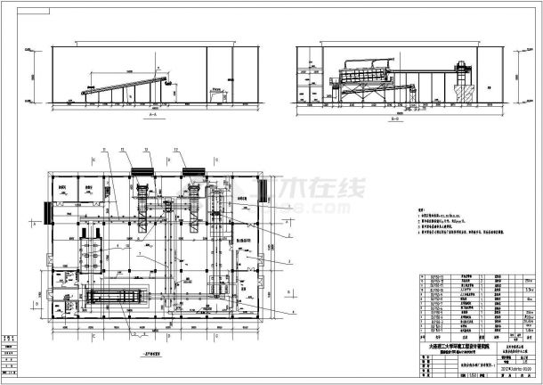 一套垃圾分选转运中心平立面建筑图-图一