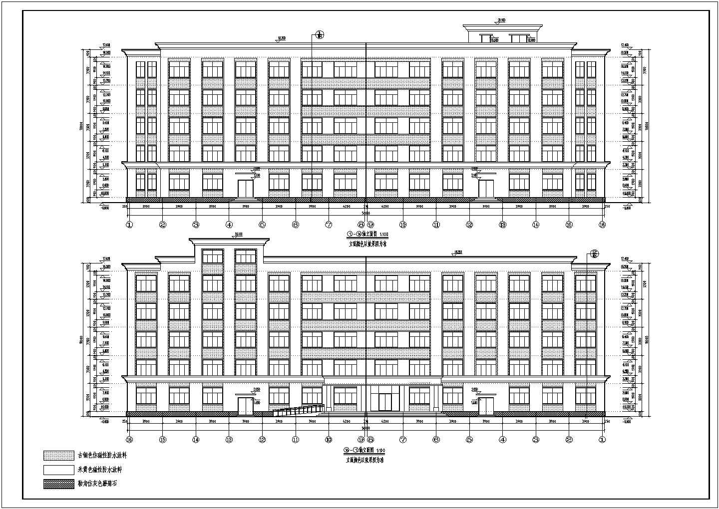 某地5层砖混结构宿舍楼建筑设计施工图
