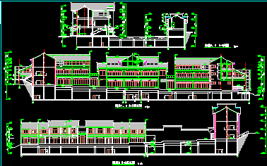 某市商业街全套建筑CAD施工平立面设计图纸-图二
