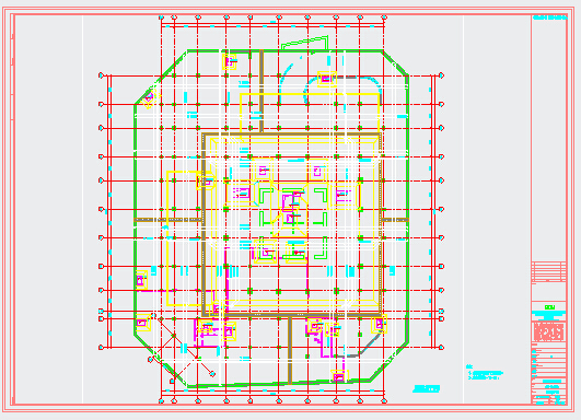 西安某钢混结构时代中心建筑结构施工图_图1