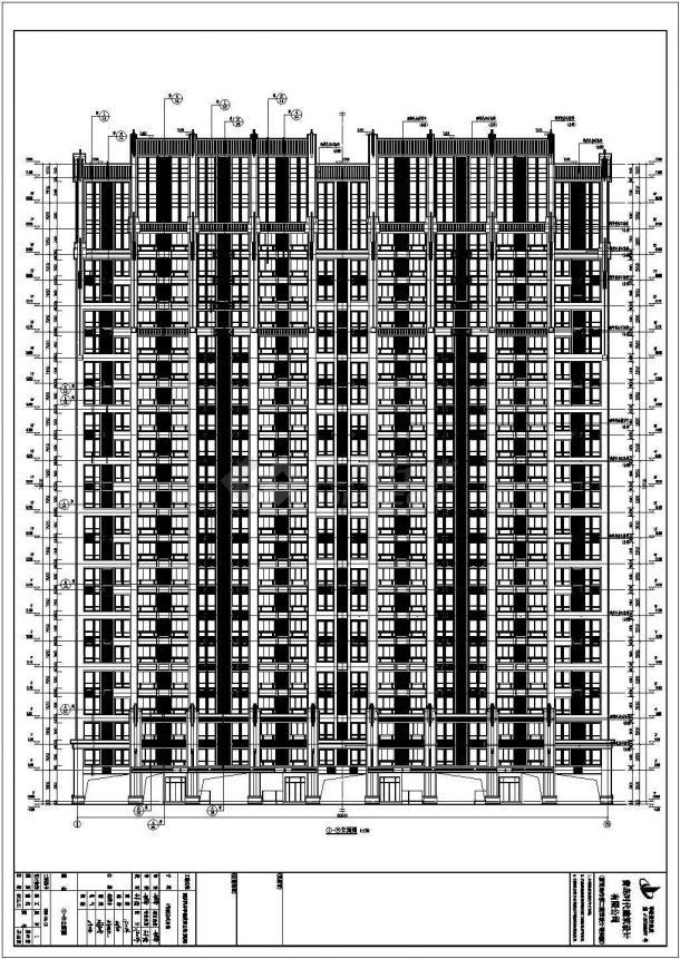 【上海】某24层框架剪力墙结构住宅建筑施工图-图二