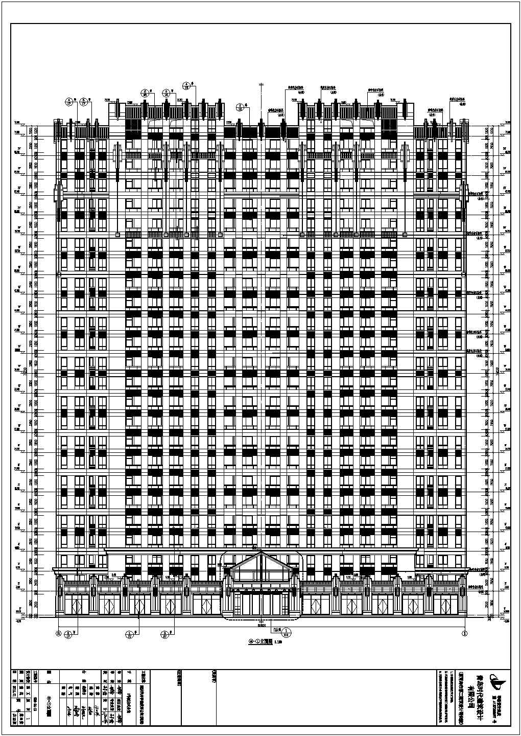 【上海】某24层框架剪力墙结构住宅建筑施工图