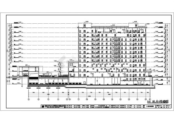 某12层框架结构2级甲等综合医院施工图-图二