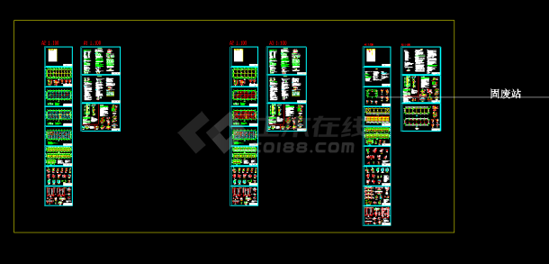 门式钢架轻型房屋钢结构固废站设计施工图纸（含设计说明）-图一