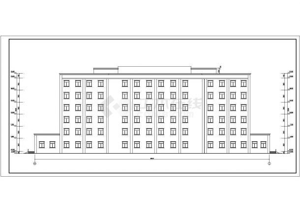 某乡镇六层框架结构综合医院楼建筑施工图-图二