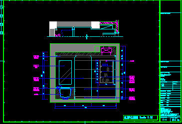 名人堂别墅室内装修CAD施工设计平立面图纸-图二
