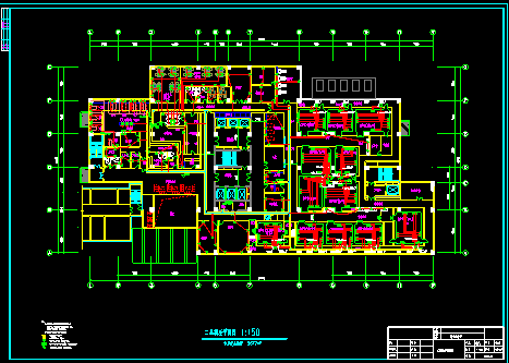 某市医院综合病房楼电气照明图设计CAD图纸-图二