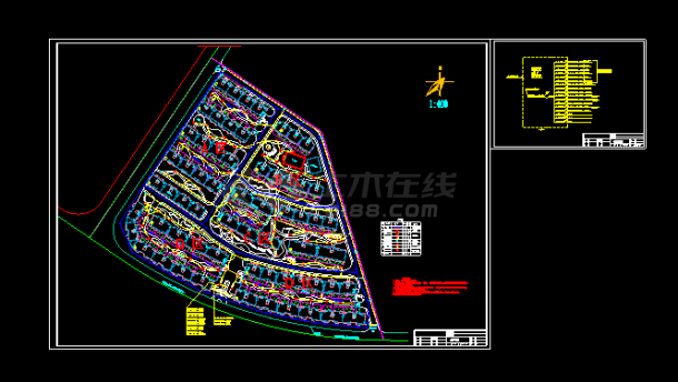 云南某住宅小区总平面电气照明图设计CAD图纸-图一