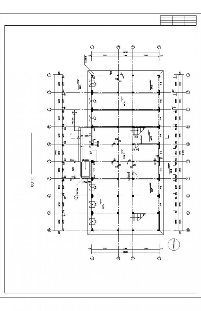 四层框架办公楼建筑结构施工图全套_图1
