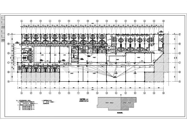 某地九层框架结构室内滑雪馆综合楼建筑设计方案图-图二