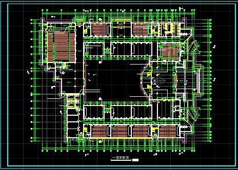 教学科技楼全套建筑设计施工CAD图-图二