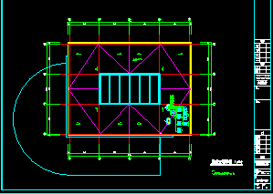 南京某保税物流中心海关大厅空调设计cad平面施工图-图二