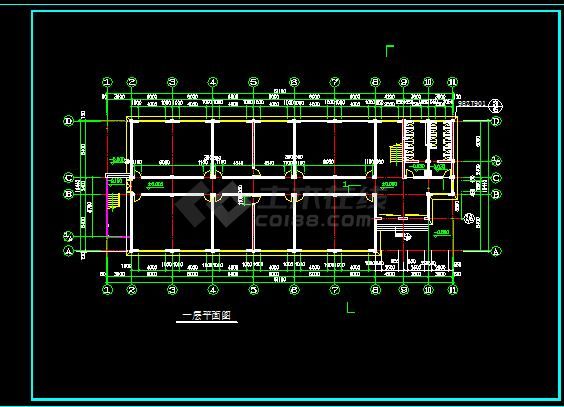 某中学欧式礼堂全套建筑设计施工图纸-图二