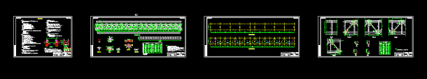 常用管线跨铁路段钢桁架结构设计图-图一