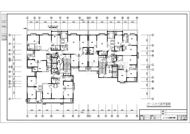 咸阳某23层框架结构住宅楼电气设计施工图-图二