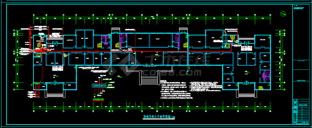 省综合办公大楼电气施工CAD全套图纸-图二