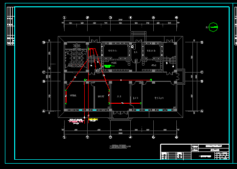 中学图书实验大楼电气设计全套详细CAD图纸-图二