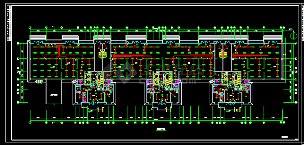 框架结构商场大厦全套电气CAD详细设计图纸-图二