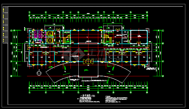 惠安净峰医院综合楼设计施工全套CAD详细图-图二