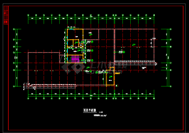 某医院建筑施工CAD设计详细图纸-图二