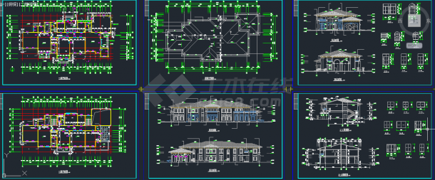 某地区二层精品幼儿园建筑设计CAD施工图-图一