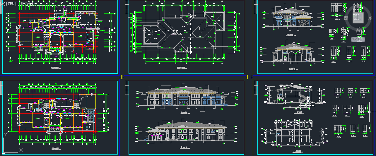 某地区二层精品幼儿园建筑设计CAD施工图