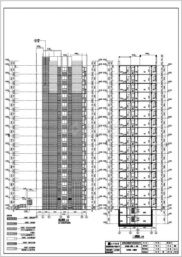 某小区16层剪力墙结构住宅楼建筑设计施工图-图一