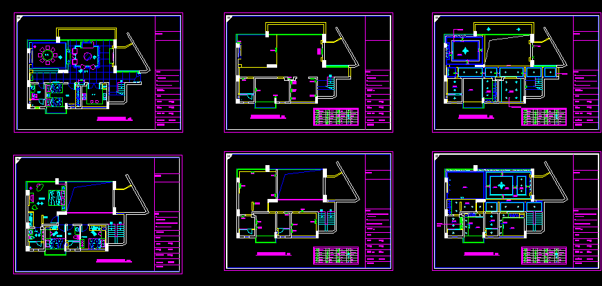昆山某别墅室内装修设计CAD方案图
