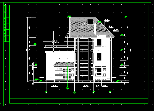 达利园庄园别墅建筑施工CAD设计方案图纸-图二