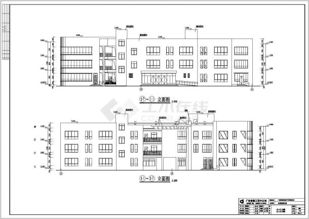 某3层现代风格幼儿园建筑设计施工图-图一