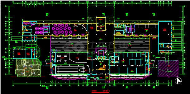 某市宾馆设计建筑图施工CAD图纸-图二