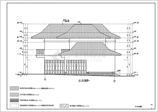 海南省某地2层框架结构别墅建筑设计施工-图一