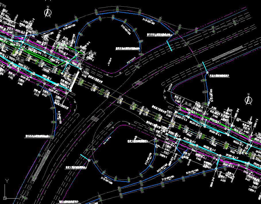 综合管线图---市政专业的相关工程资料
