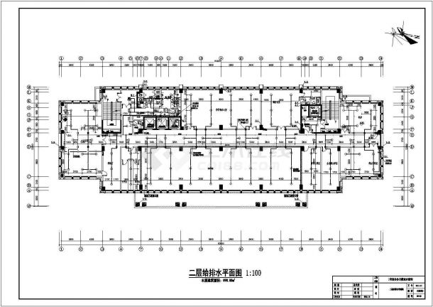 某十三层综合商务楼建筑给排水施工图-图二