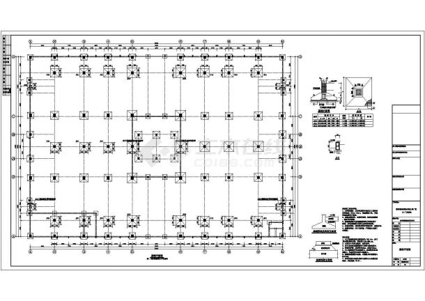 【福建】某四钢结构框架结构商场建筑施工图-图一