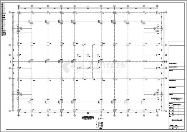 【福建】某四钢结构框架结构商场建筑施工图-图二