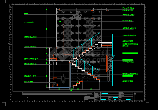 一层休闲别墅建筑施工CAD设计方案图纸-图二