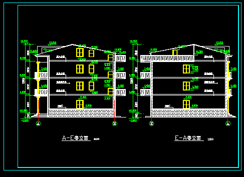 某简单型新农村住宅楼房建筑CAD图纸-图二