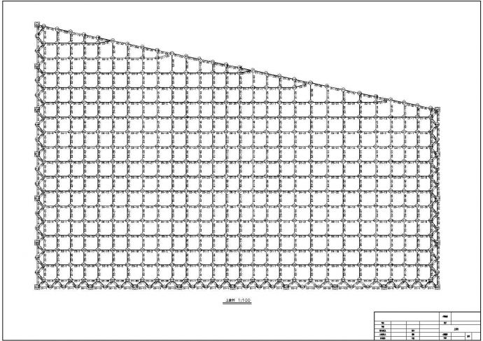 某地异形13米高的钢网架穹顶设计图_图1
