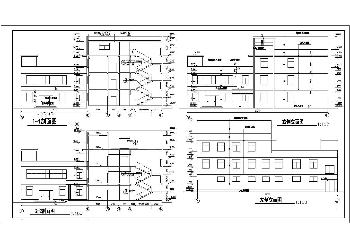 某地多层小型酒店宾馆建筑设计施工图