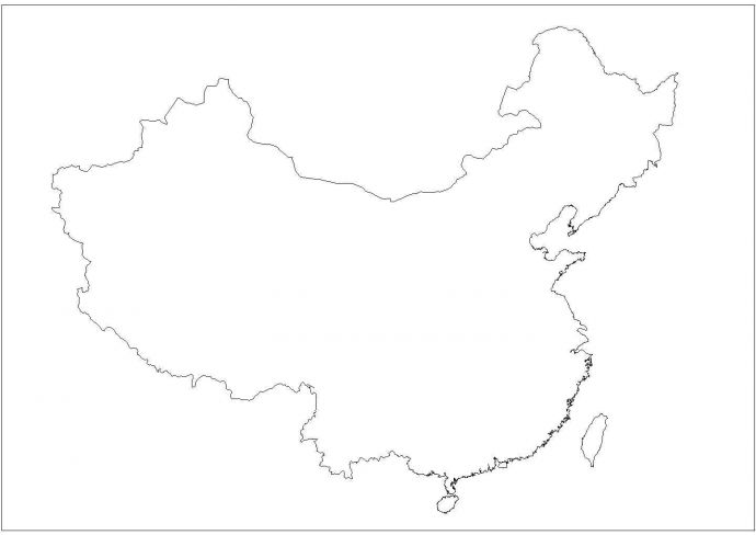 中国完整地图包含行政区域（cad版）_图1