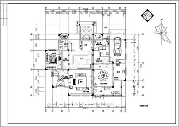 某地整套欧式三层别墅装修设计施工图-图二