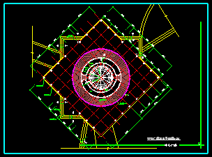 某地雕塑、休闲、城市广场CAD建筑施工图-图二